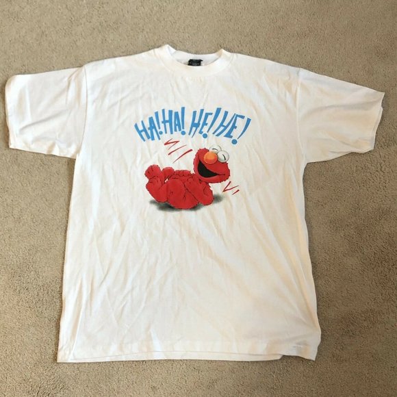 RARE 90s "That Tickles" Elmo Sesame Street 2-Sides - Picture 2 of 7